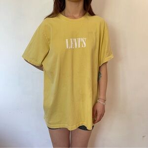 Levi's Soft Yellow Relaxed Tee